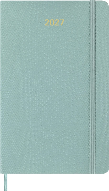 Moleskine Weekly Planner 2027, Vegan Soft Cover Precious and Ethical 12 Month Diary with Space for Notes, and Gift Box, Large 13x21 Cm, Sage Green