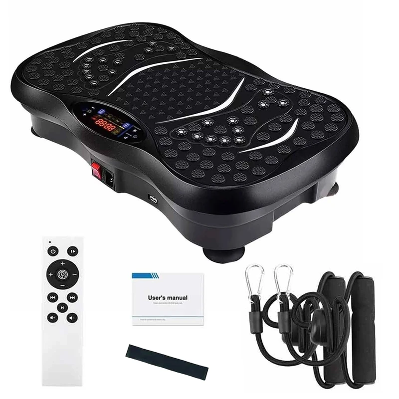 Blendra Vibration Plate,Vibration Plate Exercise Machine 5 Modes Full Body,120 Adjustable Speeds Built-in Bluetooth Vibrating Plate for lymphatic drainage & weight loss (Black)