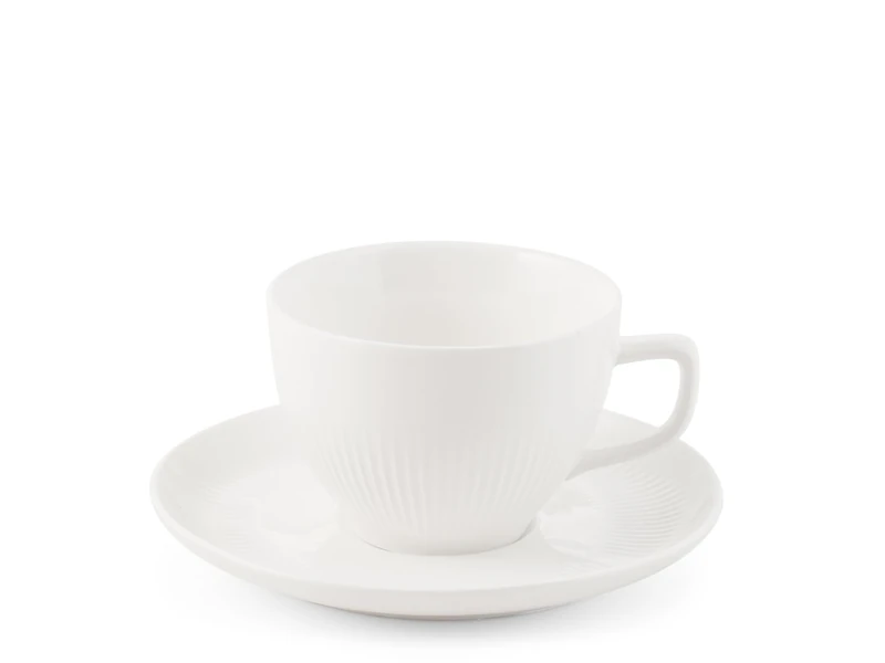 H&H by Bruno Barbieri Capital Set of 6 Tea Cups with Saucer 250cc - Elegance and Refinement for Every Moment - Image 1