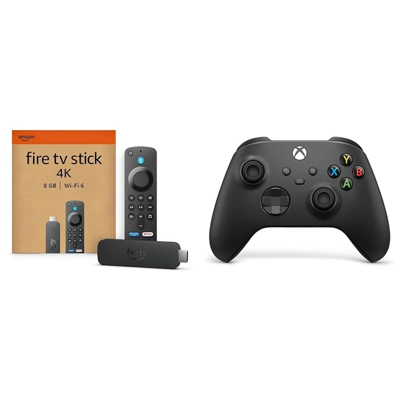 Amazon Fire TV Stick 4K + Xbox Carbon Black Controller
