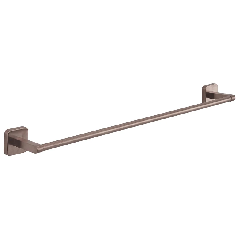 Gedy Tonga Bathroom Towel Rack, Wall Towel Bar, Adhesive Towel Rack, Towel Rail without Drill, 60 x 6.9 x 4.7 cm, Rose Gold, Stainless Steel