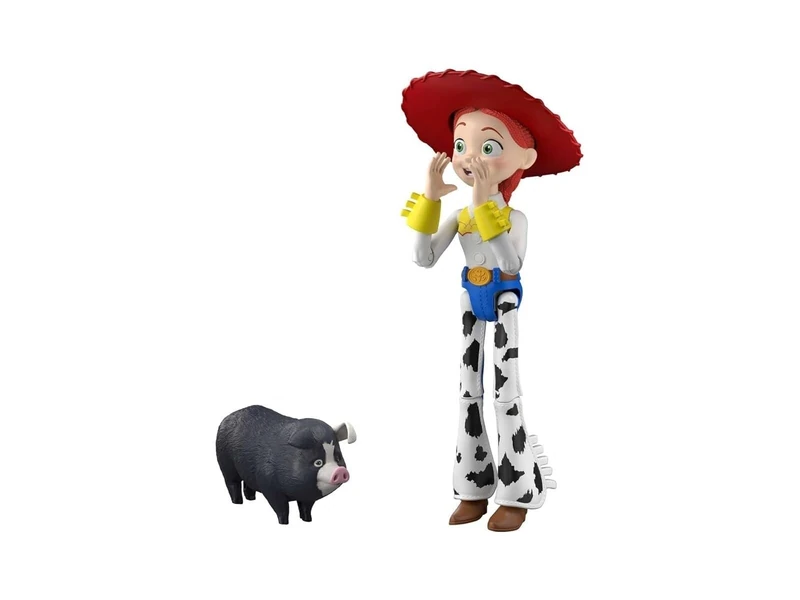 Mattel Disney Pixar Toy Story 5 - Jessie Talking, 30cm Action Figure with Moving Joints Plays Over 35 Sounds and Phrases from the Movie, Jimmy Dean Pig Included, 3+ Years, JMW29
