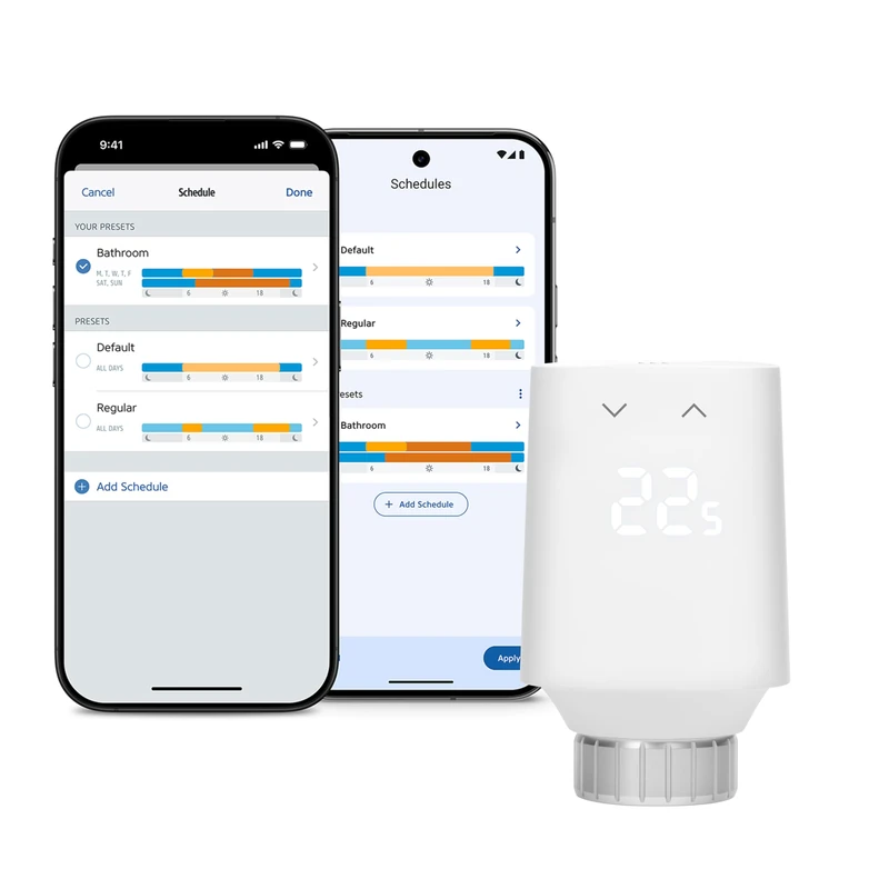 Eve Thermo (Matter, 5th gen.): Smart Thermostat Radiator Valve, LED Display, Automatic Temperature Control, Apple Home, Alexa, Google Home, requires Thread Border Router - Image 1