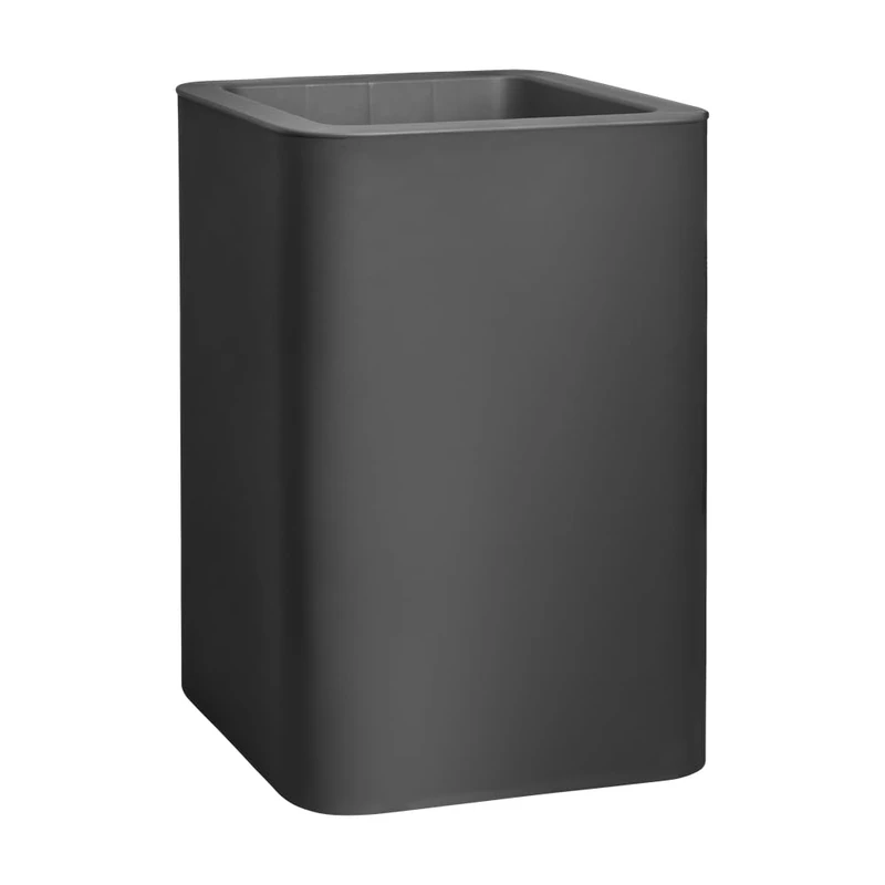 FLORUS Jive Square High 40cm - Planter for Outdoor - 100% Recycled Plastic – L39 x W39 x H60.2 - Grey/Anthracite