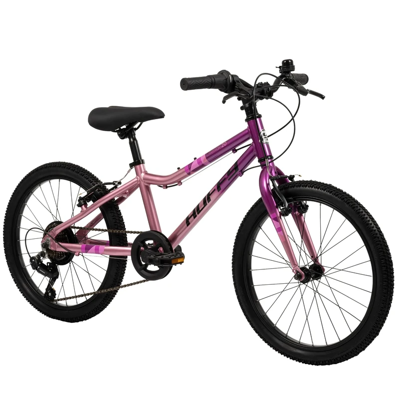 Huffy 20-inch Literide Junior Alloy 7-Speed Bike – Neon Nebula Pink and Grey, aged 7 to 9 years old