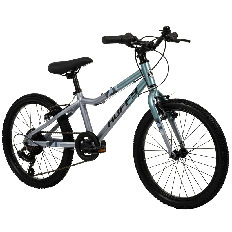 Huffy 20-inch Literide Junior 7-Speed Bike – Titanium Sky Blue and Grey, aged 7 to 9 years old