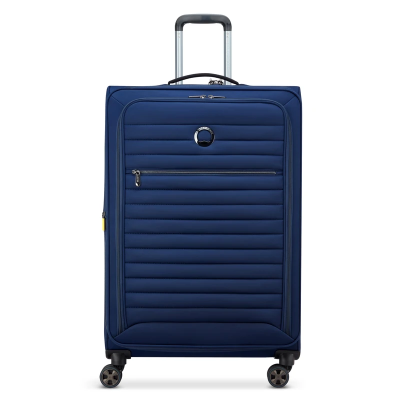 DELSEY Paris Cruise 3.0 Softside Expandable Luggage with Spinning Reels, Deep Sea Navy, Checked-Large 28 Inch, Cruise 3.0 Softside Expandable Luggage with Spinning Reels