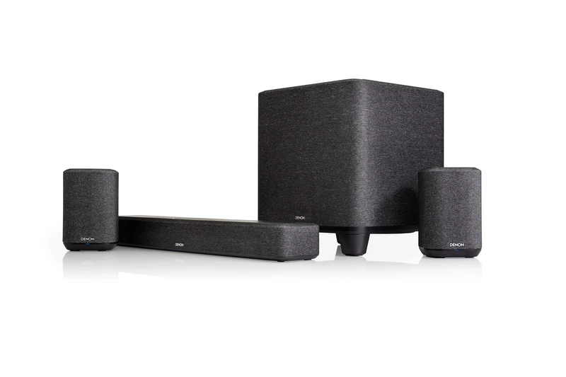 Denon Home Wireless 5.1 Dolby Atmos Surround Sound System, 550 Soundbar + 2x 150 NV Speakers + Subwoofer