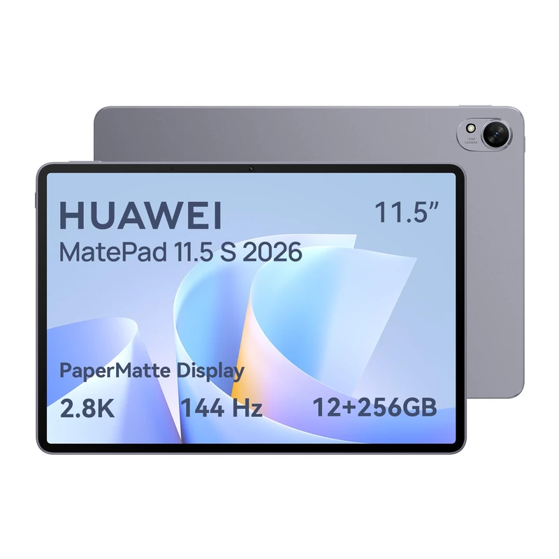 HUAWEI MatePad 11.5 S 2026 Tablet 2.8K 144Hz Ultra-clear PaperMatte Display, 12+256GB, 8800 mAh Battery, 40W SuperCharge, WiFi 6 Notes, GoPaint, Portable tab, 24 Months Warranty