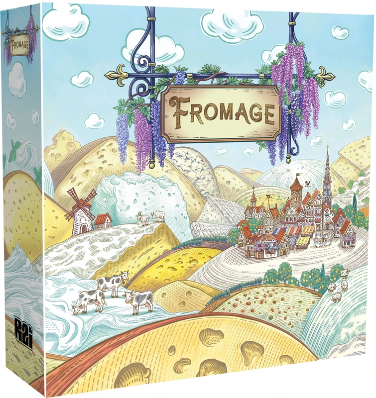 Asmodee - Cheese - Road to Infamy - Strategic Board Game - Workers Placement - Master Cheese Maker - From 14 Years Old - 1 to 4 Players - 40 Min - French Version