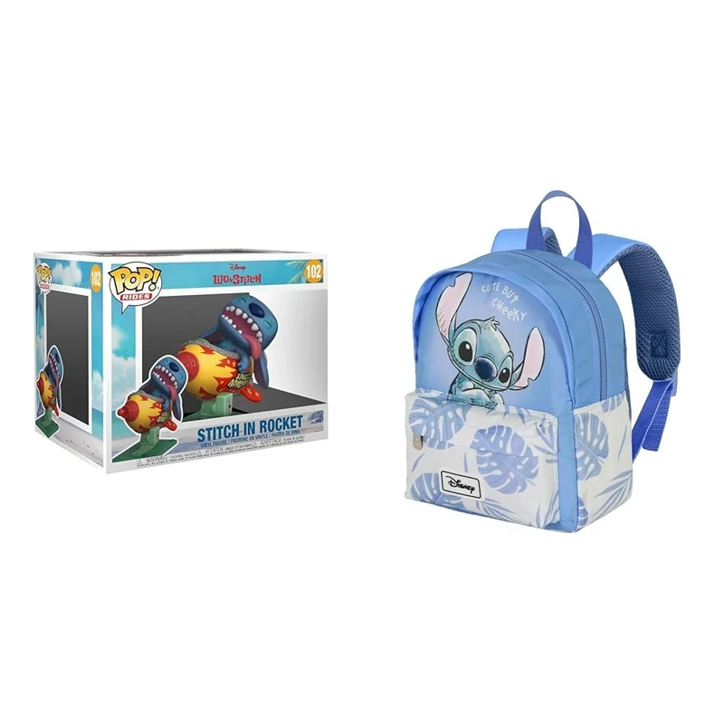 Funko Pop Rides Deluxe Stitch Rocket – Lilo & Stitch Collectible Figure, Disney Cheeky Preschool Joy Backpack 22×27 cm 5L