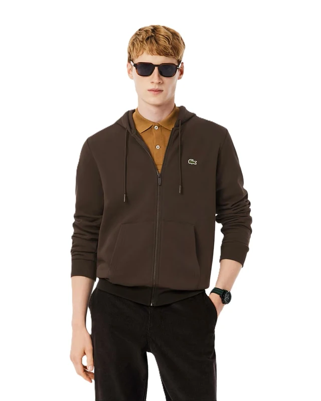 Lacoste Men's Zip-Up Hoodie Fleece Jacket, Porto 0, M