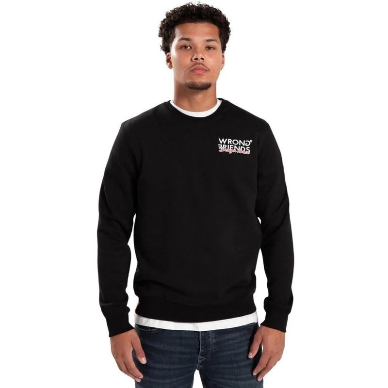 Wrong Friends Men's Taos Sweatshirt, Black, XS