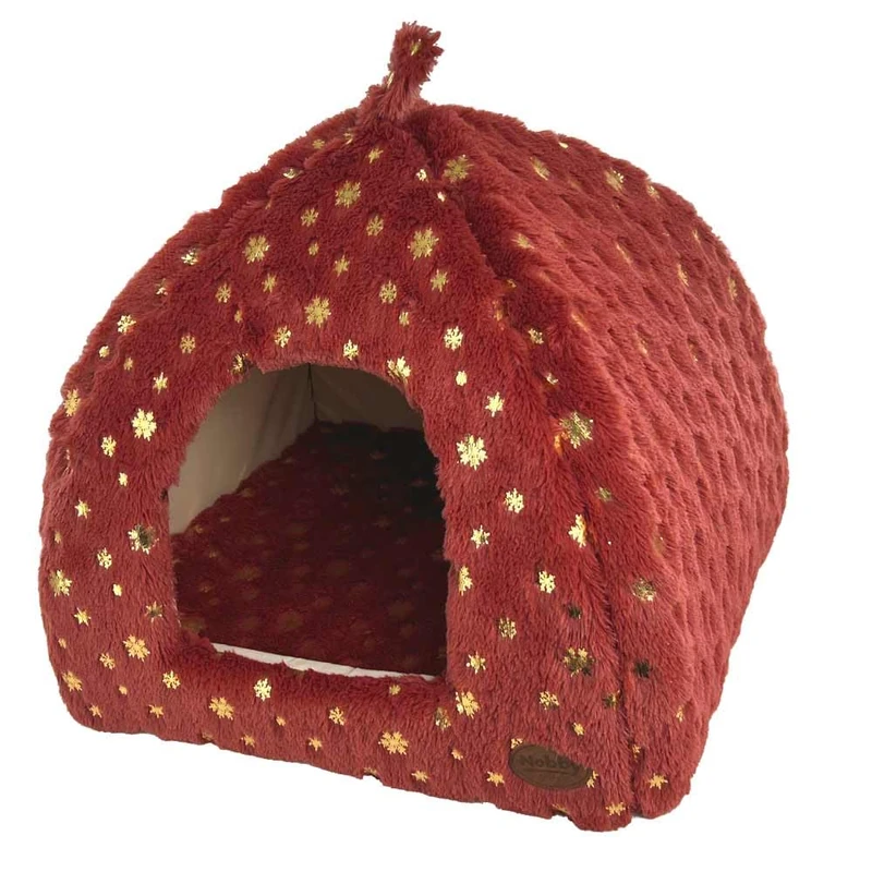 Nobby Xmas Snowflake Cave Bordeaux 40 x 40 x 30 cm