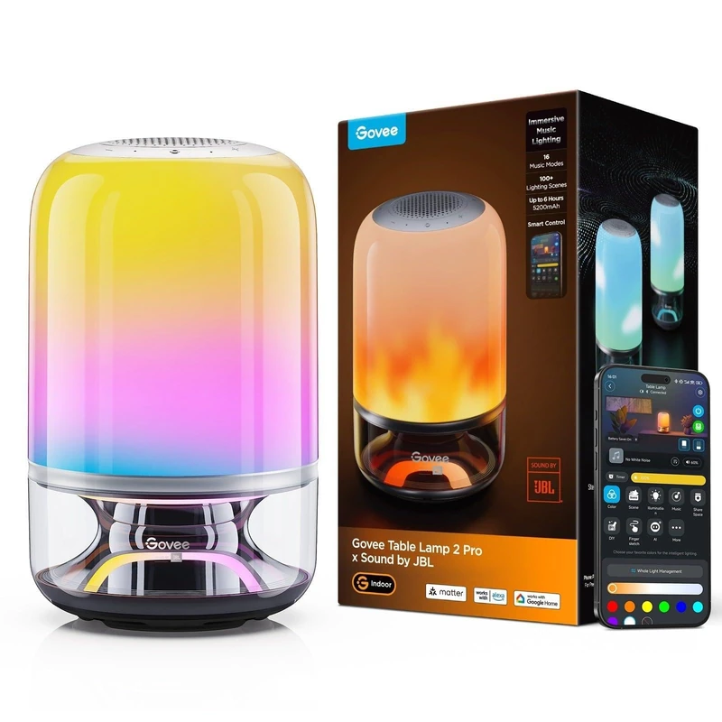 Govee RGBICWW Table Lamp 2 Pro Sound by JBL - Image 1