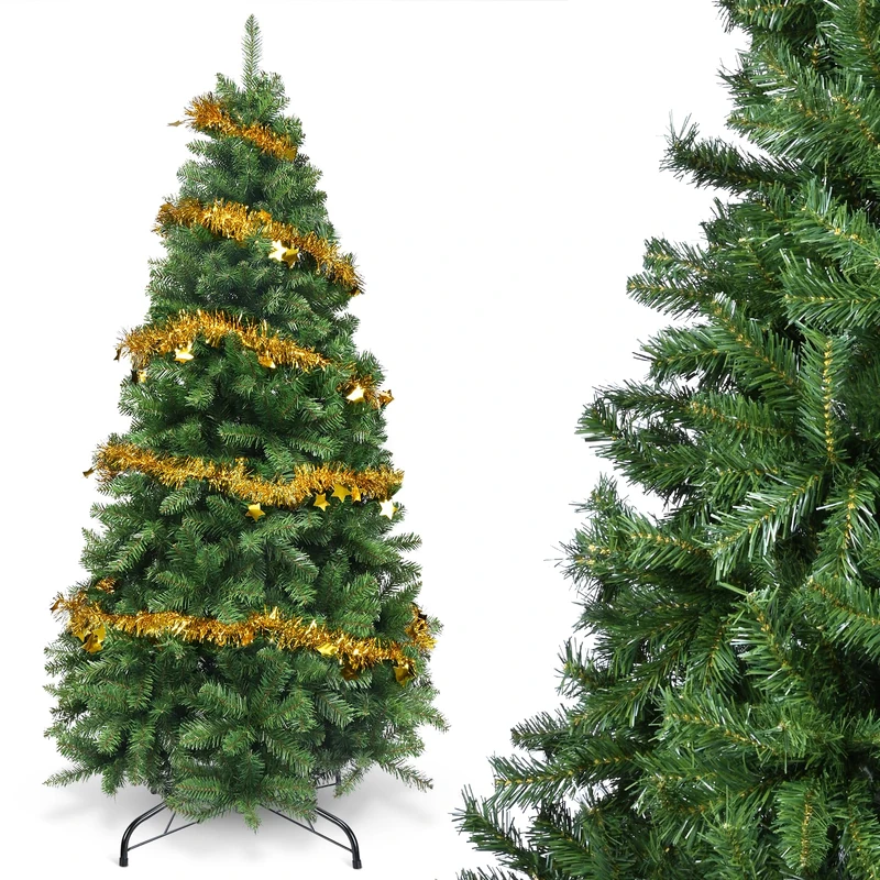 YEAUPE PRO Artificial Christmas Tree 150 cm | Easy Assembly with 3 Sections | Suitable for Indoor and Outdoor Use, Living Room and Garden, PVC Tree, Green