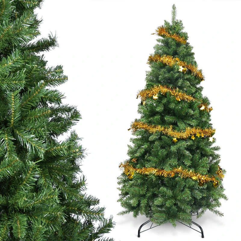 YEAUPE PRO Artificial Christmas Tree 165 cm | Easy Assembly with 3 Sections | Suitable for Indoor and Outdoor Use, Living Room and Garden | PVC Tree, Green