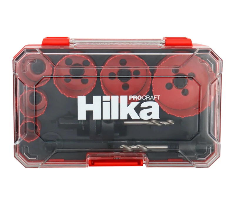 Hilka 76600009 9 PCE Bi-Metal Electricians Holesaw Set