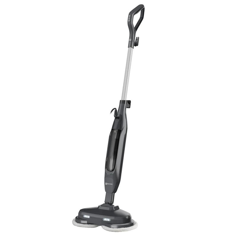 Electrolux Spin & Scrub Steam Mop | 30s Fast Heat-Up, Rotating Pads, Chemical-Free Cleaning | 99.9% Sanitising Steam, 2 Scrub Speeds, Tank for Hard Floors