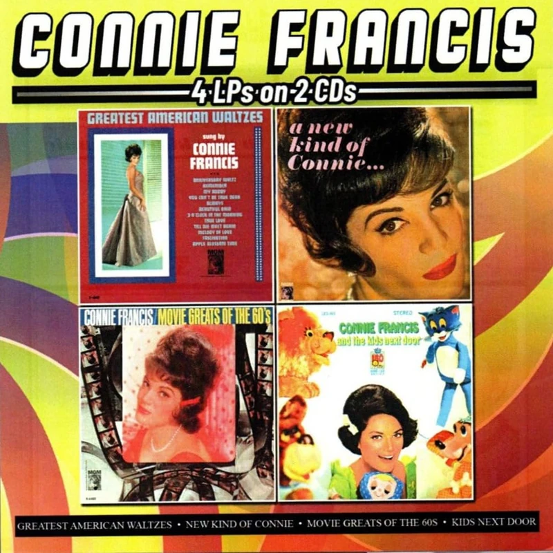 4 LPs on 2 CDs (Greatest American Waltzes / New Kind of Connie / Movie Greats of the 60s / Kids Next Door (2 CD) - Image 1