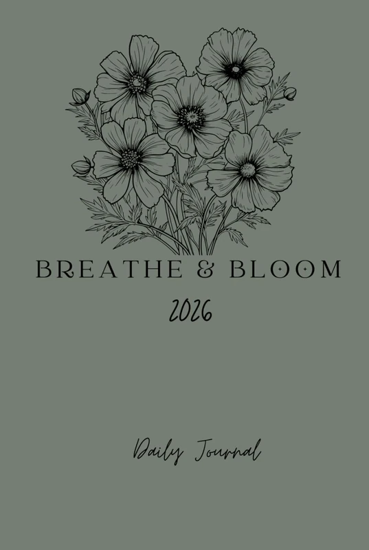 Breath & Bloom 2026 Daily Journal: Jumbo Deluxe 500-Page Full-Color Planner – Organize Your Days, Weeks & Year 2026