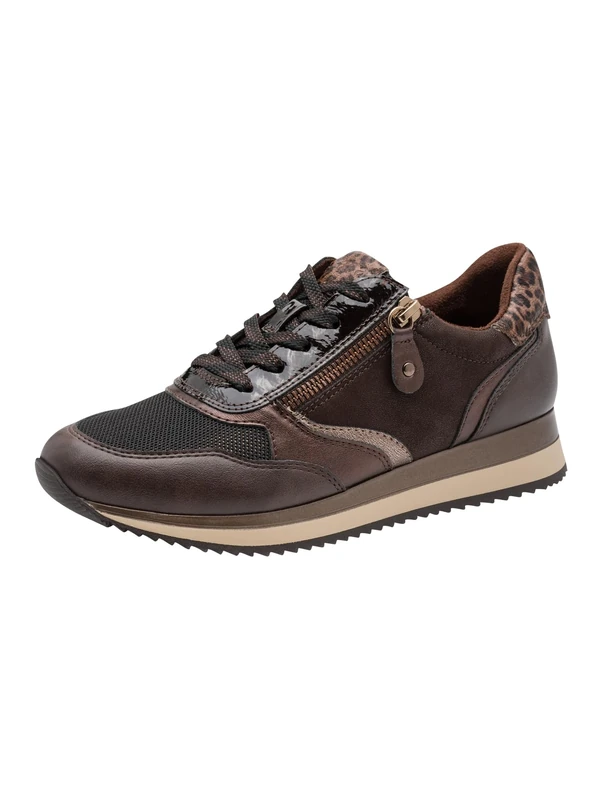 Jana Women's Flat Trainers with Zip Vegan Mocca 42