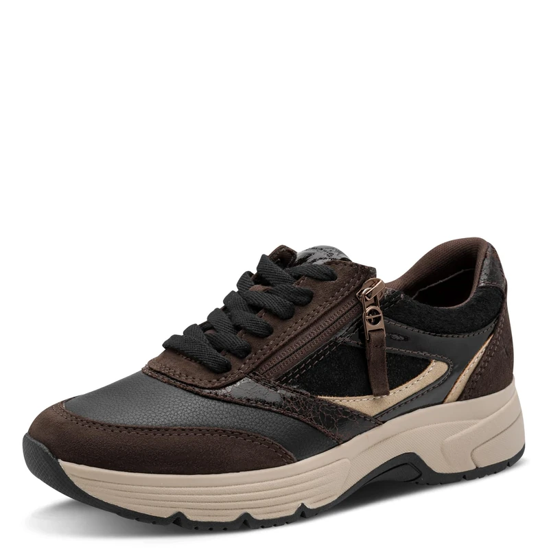 Tamaris Women´s Wide Fit Sneaker 8-83705-45, mocca comb, 4 UK