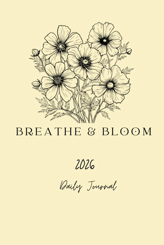 Breath & Bloom 2026 Daily Journal: Jumbo Deluxe 500-Page Full-Color Planner – Organize Your Days, Weeks & Year 2026