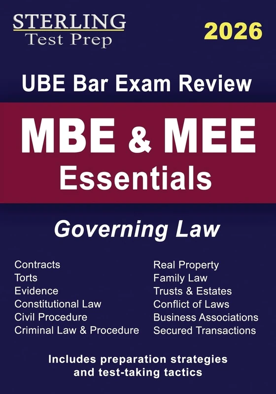 MBE & MEE Essentials: UBE Bar Exam Governing Law