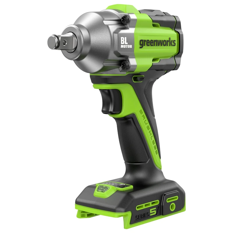 Greenworks 24V Cordless Brushless 500Nm Impact Wrench IW5500 Without USB-C Battery and Charger IW5500