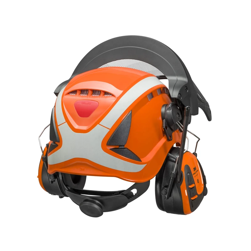 3M SecureFit X5500 Forestry Combination, X5500 Helmet, X4 Earmuffs, FH1 and 5J Mesh Faceshield, X5507VX4FH15J-CE