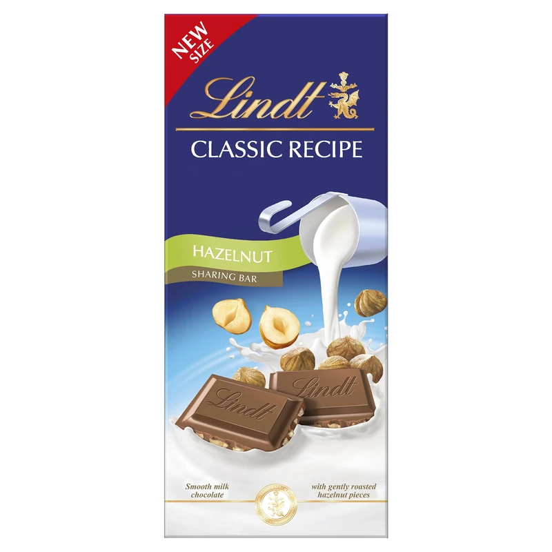 Lindt Classic Recipe Hazelnut 190g (Pack of 9)