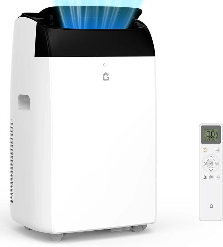 Mobile Air Conditioning, 12000 BTU Mobile Air Conditioner with Exhaust Hose, 4-in-1 Mobile Air Conditioning Silent <52 dB+ Remote Control, Window Installation Set, 24-Hour Timer, Ideal for Home/Office