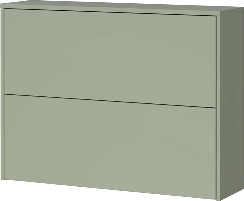 Germania Shoe Cabinet 1349-629 GW-Binetto, in Taupe Green/Oak-repro, with push-to-open function, 99 x 74 x 27 cm (WxHxD) - Image 1