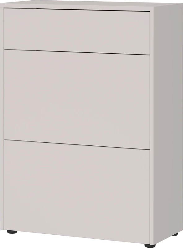Germania Shoe Cabinet 1933-605 GW-Binetto, in Cashmere/Oak-repro, with push-to-open function, 70 x 99 x 34 cm (WxHxD)