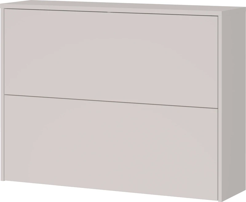 Germania Shoe Cabinet 1349-605 GW-Binetto, in Cashmere/Oak-repro, with push-to-open function, 99 x 74 x 27 cm (WxDxH)