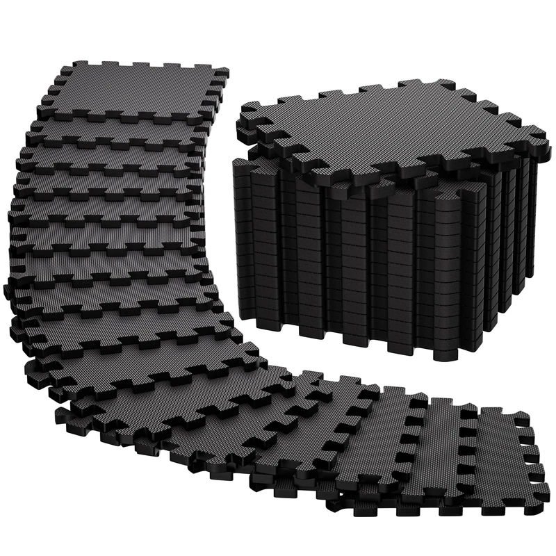 Ultrasport Interlocking Floor Mats Thick Foam Mats for Home Gym Floor, Garage, Shed and Rubber Flooring, Rubber Matting, Gym Mat Protection, 54 Tiles
