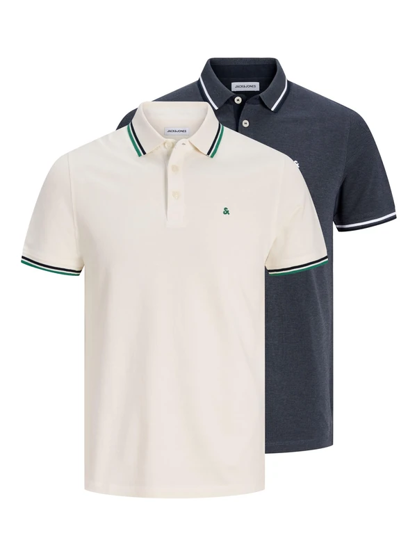Jack & Jones Jjepaulos Polo SS 2Pk Mp Noos