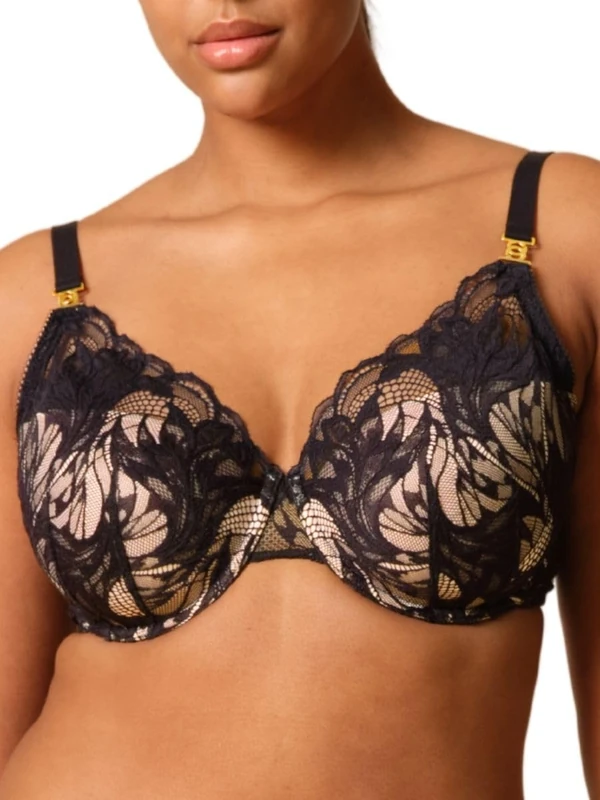 Gossard Lace Soiree Padded High Apex Bra Black 34C