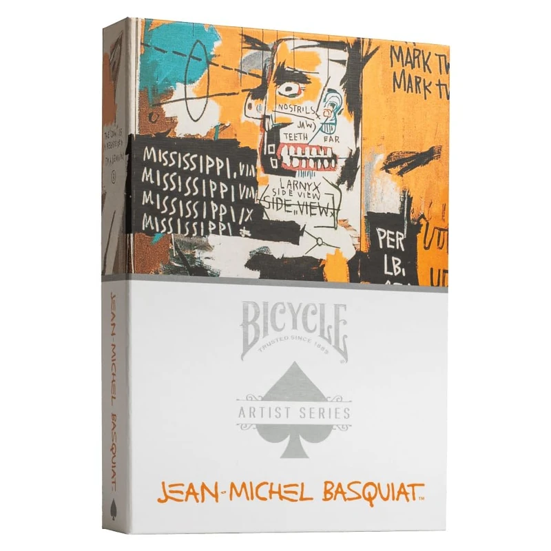 Bicycle Artist Series Jean‑Michel Basquiat Playing Cards – Limited Edition Boxed Set, 2 Premium Decks, Made in USA. Gift Boxed - Image 1