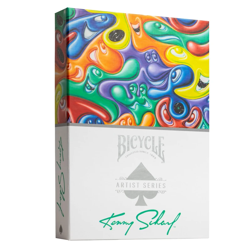 Bicycle Artist Series: Kenny Scharf Playing Cards – Limited Edition Boxed Set, 2 Premium Decks, Made in USA. Gift Boxed - Image 1