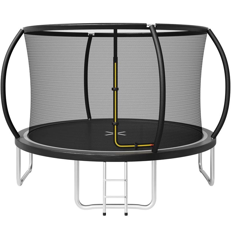 JUMMICO 183/220/290/360CM Trampoline Outdoor with Safety Enclosure Net - Complete Outdoor Garden Trampoline for Kids & Adults Spring Tool Home Fitness Family Play Equipment
