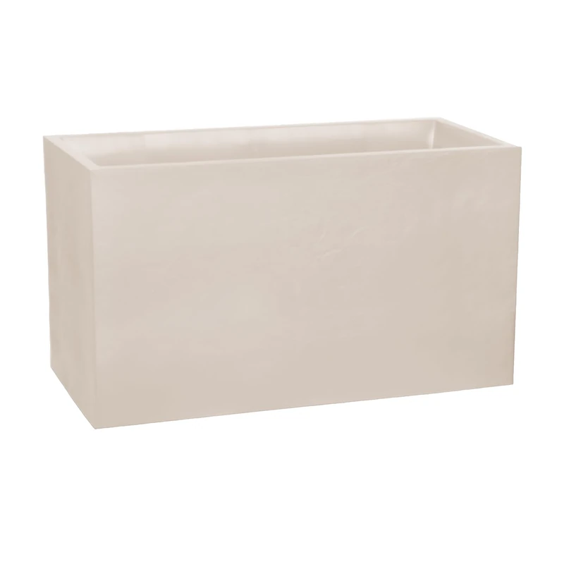 EDA - Wall Volcania 116 L - Imitation Stone Decor - Double Wall - Water Retention Area - 99.5 x 39.5 x 60 cm - Beige Limestone