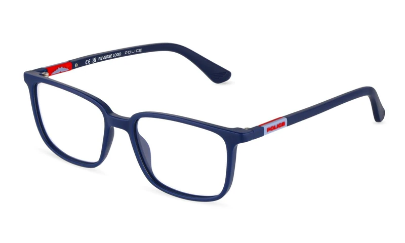 Police, gafas de vista (VK176), colour: matte blue, 49/15/135, (junior)