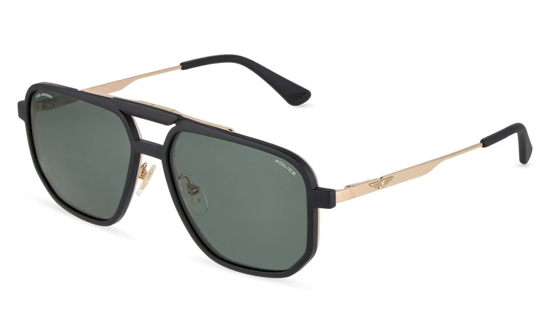 Police, eyeglasses (UPLU55), color: ROSE GOLD WITH SEMI MATT BLACK PARTS (GREY/GREEN), 57/15/150, (Male)
