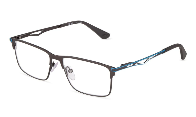 Police, gafas de vista (VK586), colour: matt gun metal, 53/14/140, (junior) - Image 1