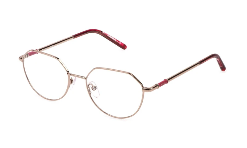 Tous, eyeglasses (VTO492), color: SHINY RED GOLD, 52/18/140, (Female)