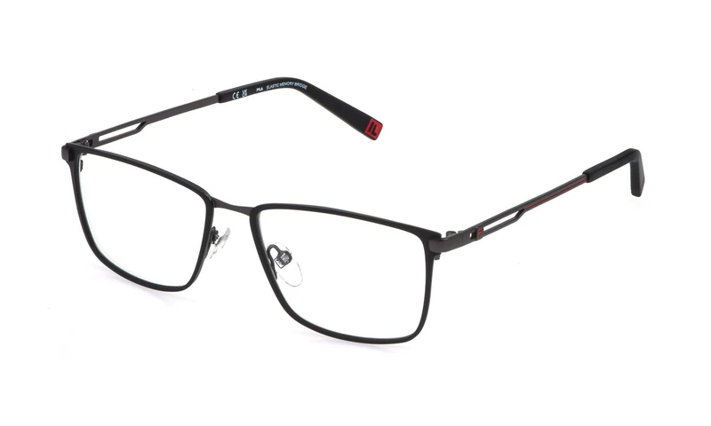 Fila, eyeglasses (VFID17), color: MATT GUN METAL WITH MATT BLACK PARTS, 54/17/145, (Male)