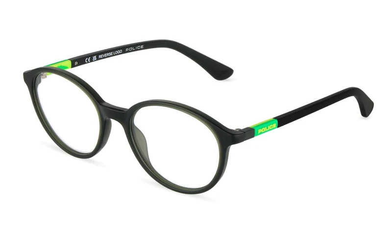 Police, gafas de vista (VK177), colour: matt opal green, 48/17/135, (junior)