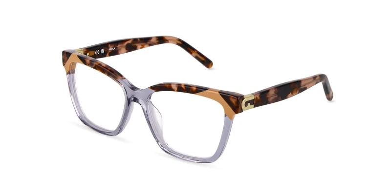 Furla, glasses (VFU992V), color: SHINY GREY+BEIGE+HAVANA, 54/16/140, (Female)